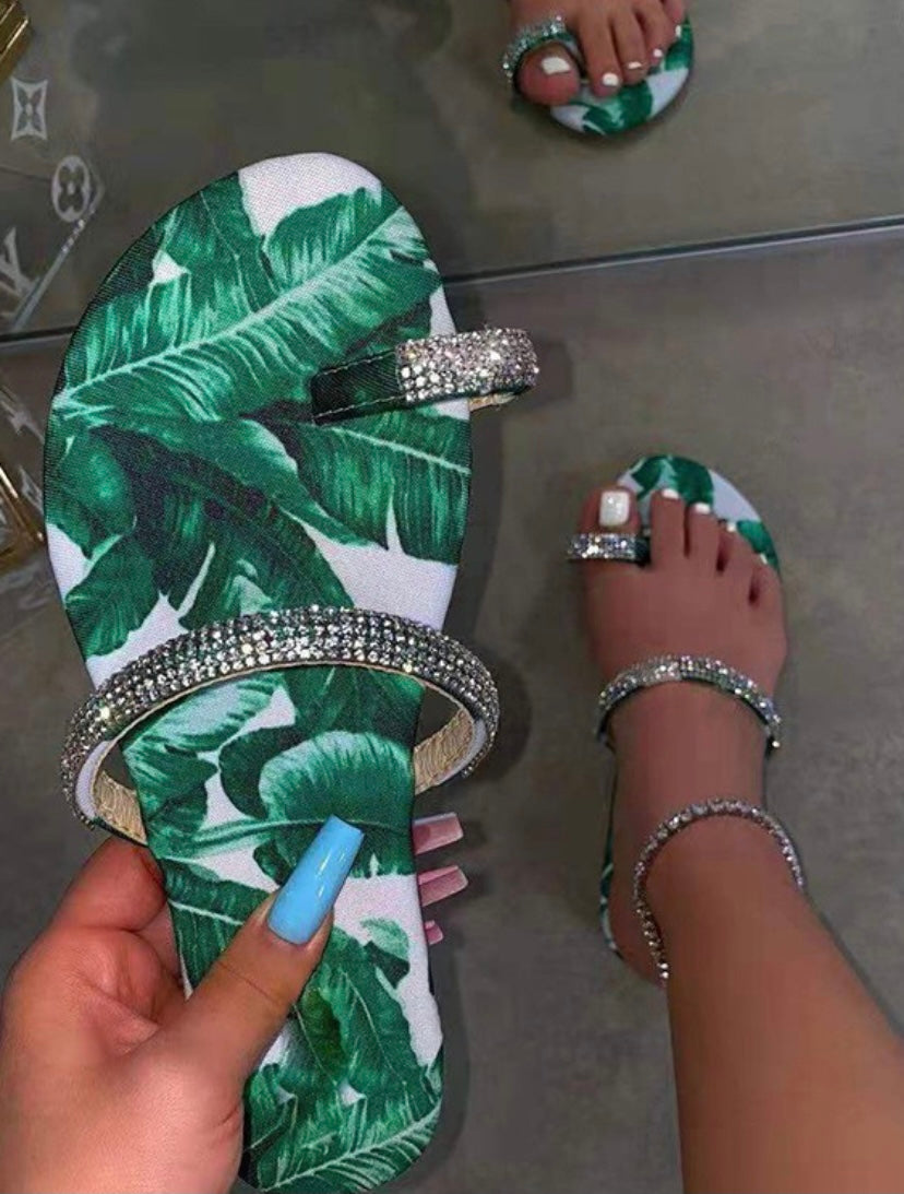 Rhinestone Vacation Sandals